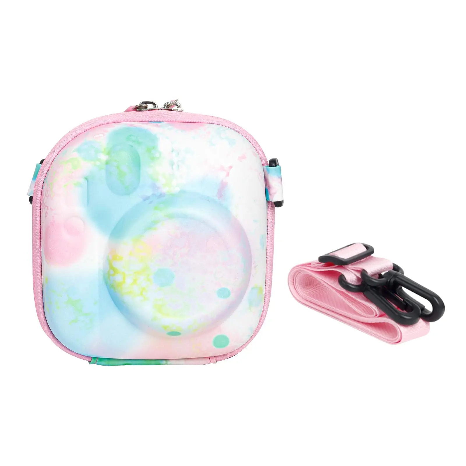 Factory Customized Hard Eva Camera Bag All Over Patterns Screen Printing Machine Photo Eva Instax Mini Camera Watercolor Box