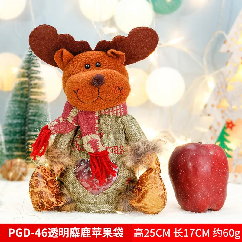 New Design Wholesale Multi Style Accept Custom Eco Recycle Candy Xmas Gift Package Jute Beam Christmas Bags