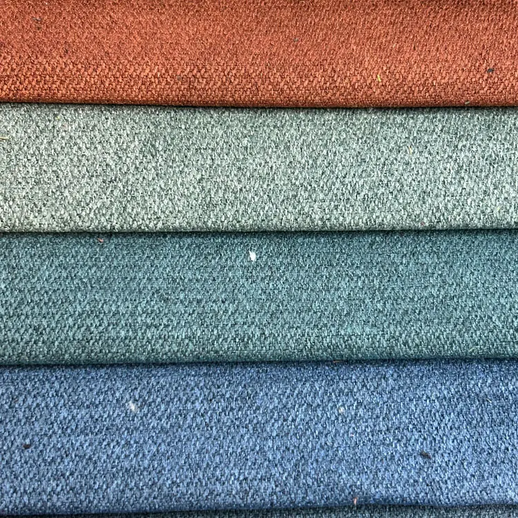 Linen Look Home Textile Fabric Multicolored Linen Fabric 100 Polyester Linen Fabric