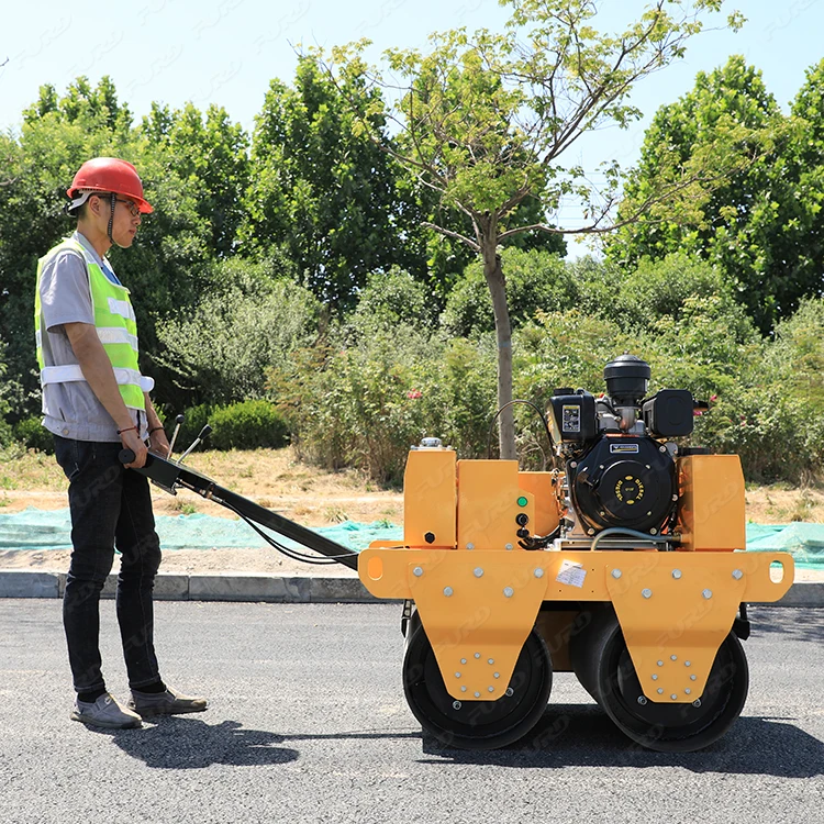 Road Construction Equipment and Tools Double Drum New Vibratory Road Roller Small Mini Road Rollers Machine