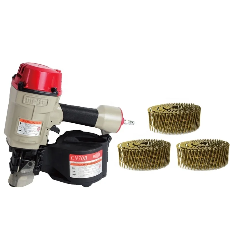Meite CN70B professional pneumatic coil nailer for 45-70mm nails max design coil nailer from Direct Manufacturer