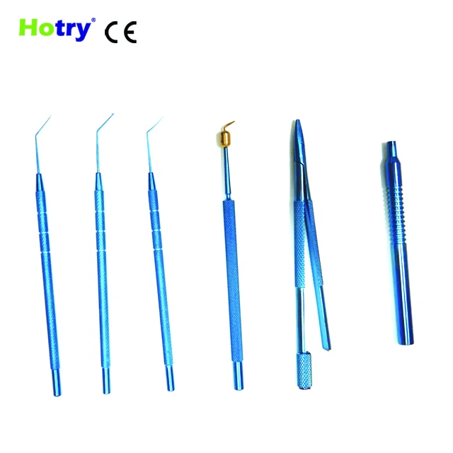 
21 pcs Titanium alloy stainless steel Cataract Set Cataract Surgery Instruments 