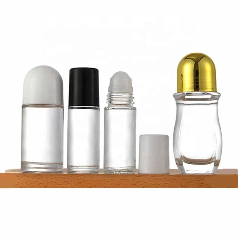 High quality Empty 50ml Essential Oil Cosmetic Roller Bottle Frosted Deodorant Roll On Glass Bottles (NRB27)