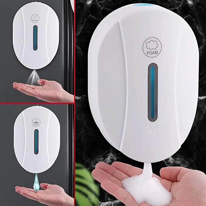 Foam Soap Dispenser 550ML Wall Mounted Hand Shower Gel Shampoo for Bathroom Kitchen