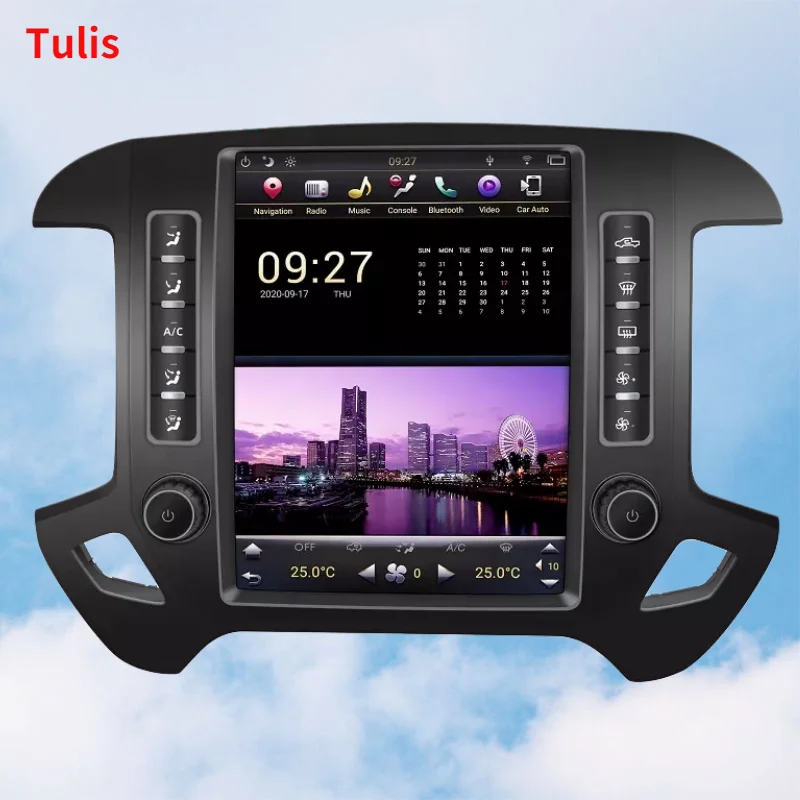 DVD CD AM FM Player Radio Bluet-ooth Capacitive Touch Screen For Chevy Silverado GMC SIERRA 2014-2018 Car Stereo