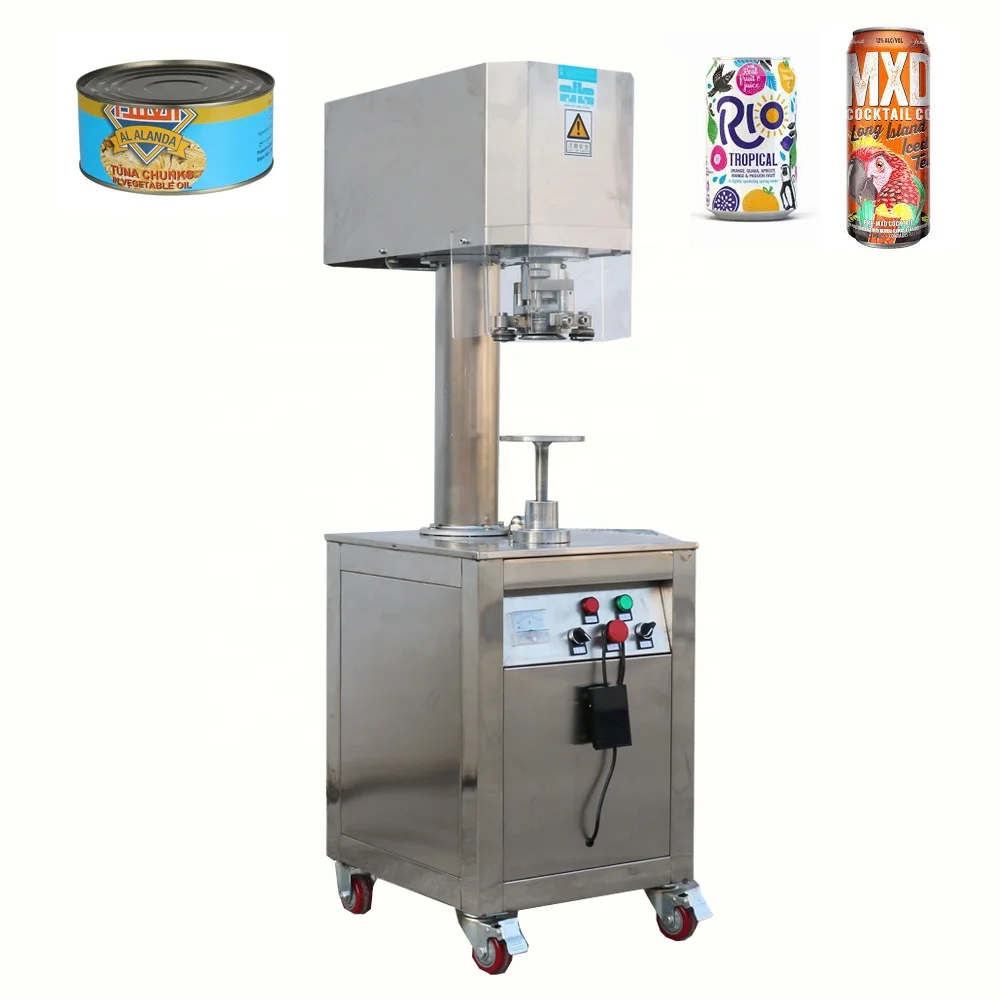 fish canning seamer machine/ intelligent tin can sealing machine/seaming machine for cans