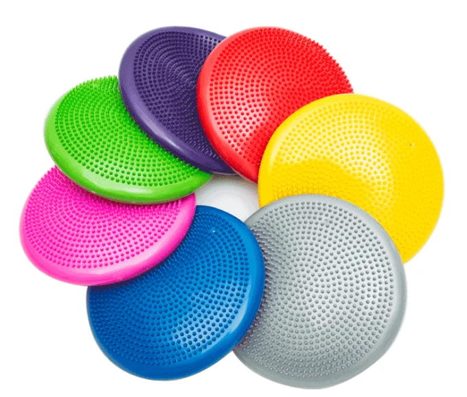PVC Inflatable Yoga Wobble Stability Air Balance Disc Cushion