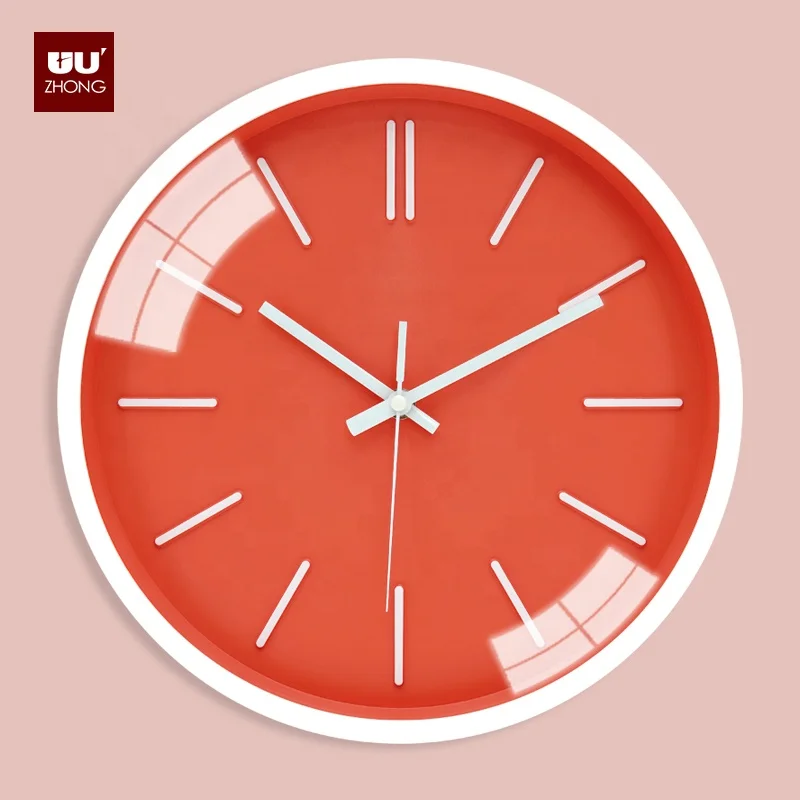 OEM clocks simple design home decoration digital decorative 3d watch peacock modern wall clock reloj de pared 3d