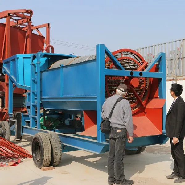 
China Compleste Set Alluvial Placer Mobile Portable Small Gold Machine for Sale 