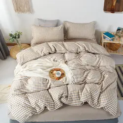 Single Queen King Size Solid Color Comforter Bedding Set Quilt Cover Set With Bed Linens