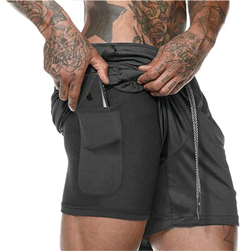 mens fitness apparel Running Shorts With Pockets Jogger Sweat Wholesale Fitness  Workout Custom Athletic Polyester Gym Shorts