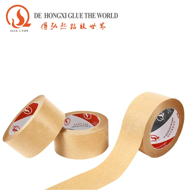 Custom Logo Kraft Paper Tape for Sealing Boxes Masking Packaging Tape with Custom Label
