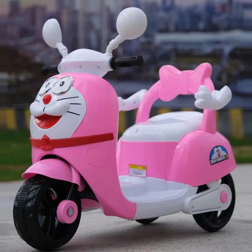 Cartoon model electric motorcycle, children electric motorcycle