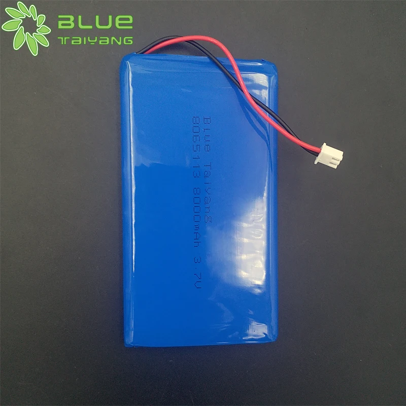 8065113 29.6wh Lipo Battery Rechargeable Lithium Polymer 3.7v 8000mah