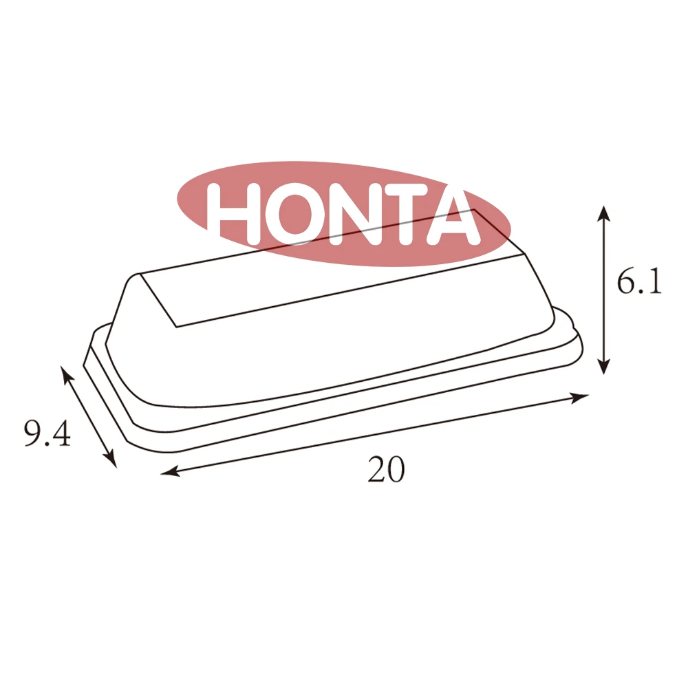 Clear transparent for rectangular disposable with lid plastic food boxes pet small transparent food plastic box