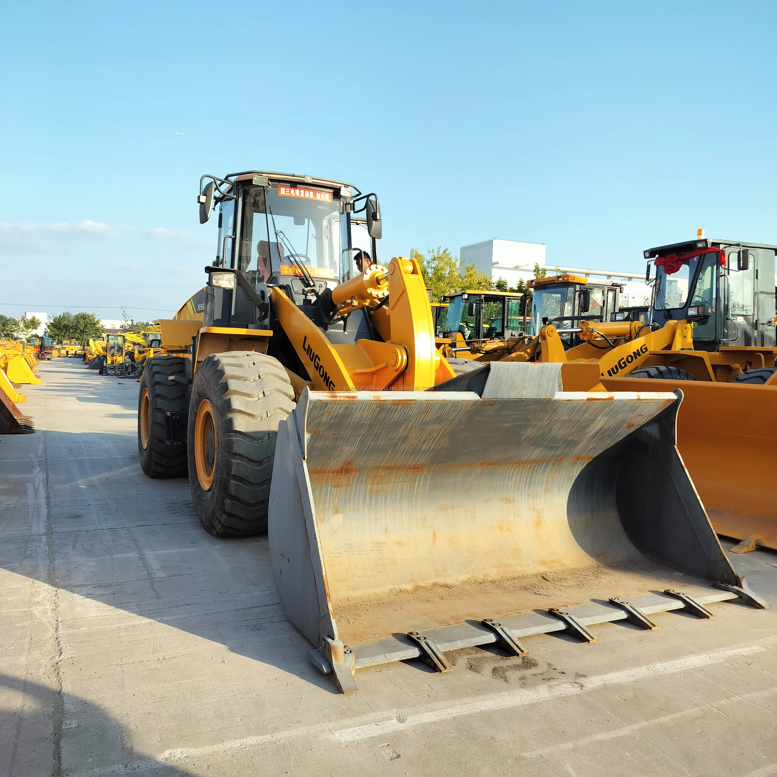 Лидер продаж китайский Подержанный Фронтальный Погрузчик Liugong 856H 856CL 5 тонн китайского большого колесного погрузчика LG856