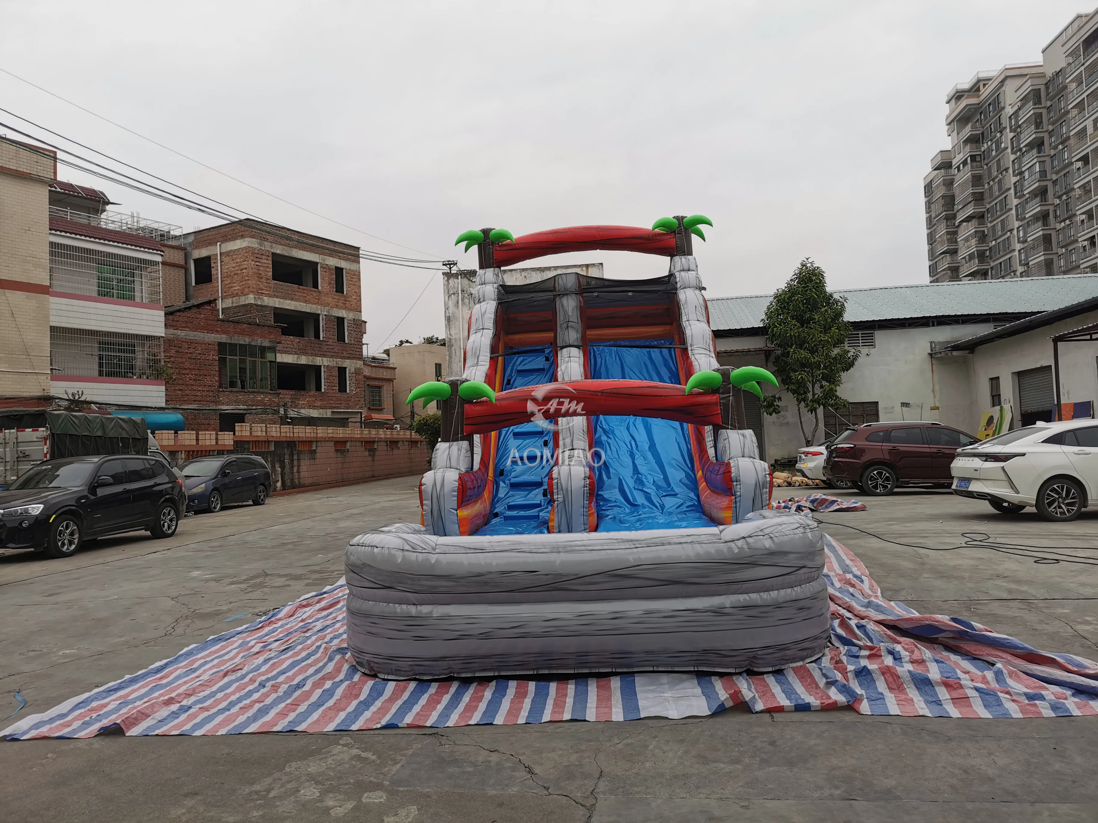 Customized Commercial Quality PVC Giant Inflatable Water Slide Or Dry Slide Pool for Adult Inflatable Slides Waterslide For Sale