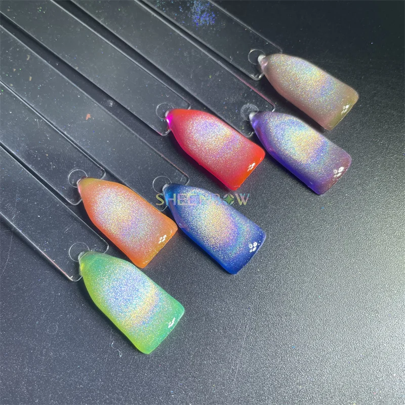 Sheenbow Holographic glitter powder colorshift pigments rainbow holo magnetic pigment