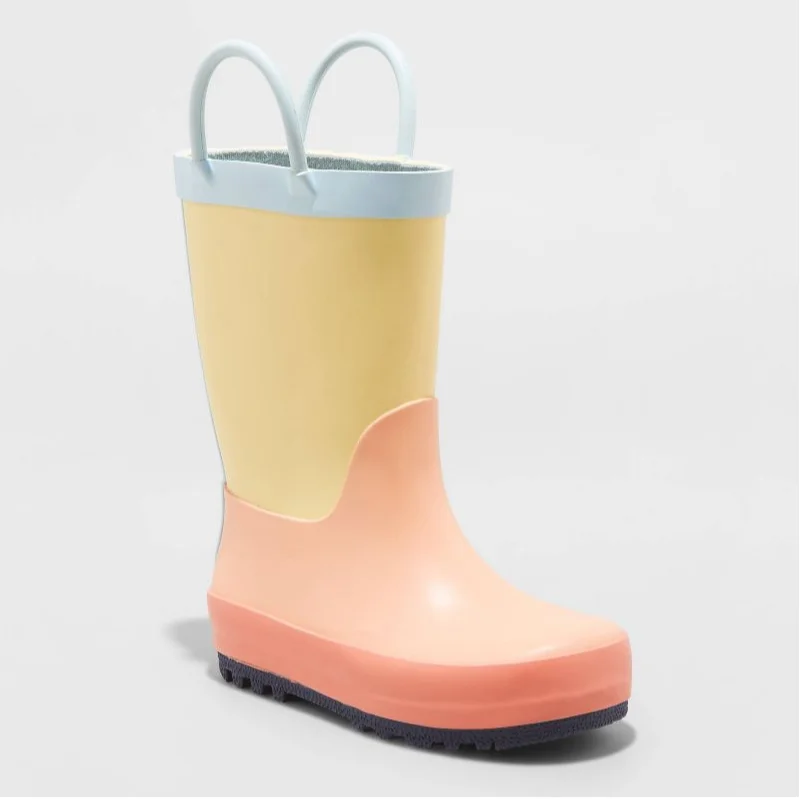 Custom Rubber PVC Ladies Women Children Rain Boots Rubber Safety Rainboots Wholesale