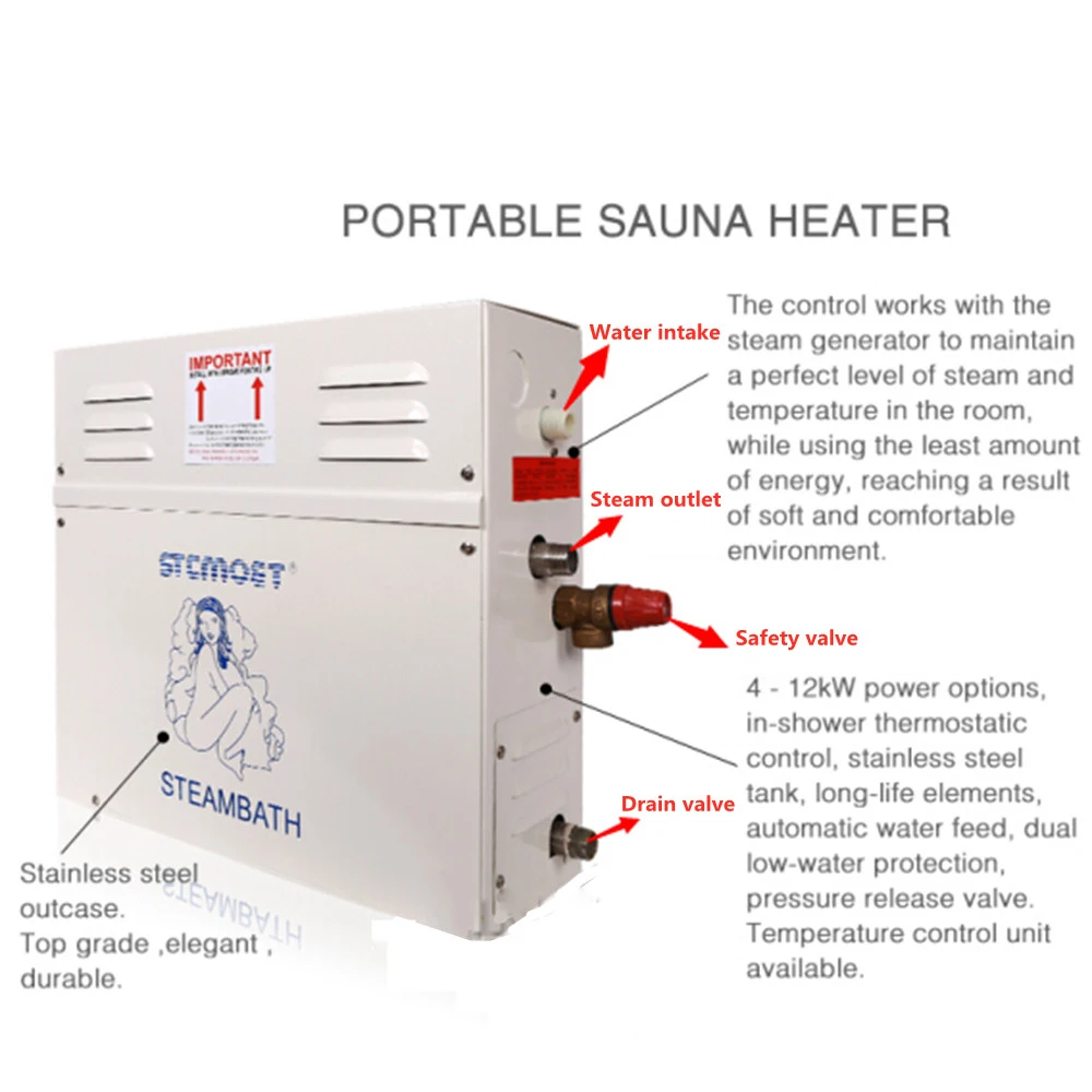 Original manufacturer Sauna Steam machine for home use wet steam bath sauna steam generator