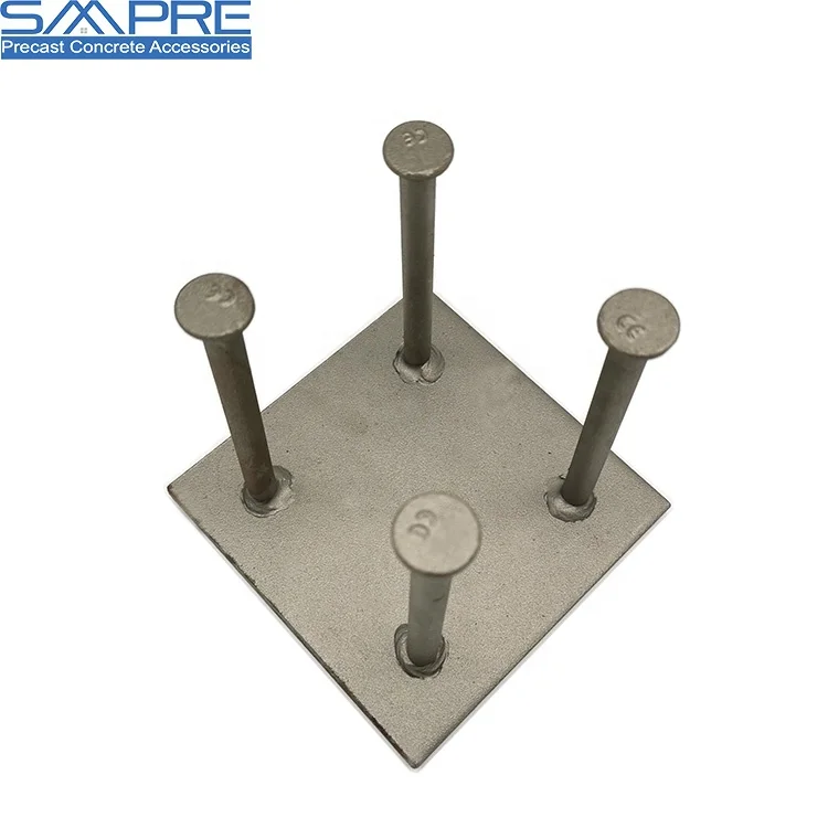 Customize Carbon Steel Nonstandard Precast Concrete Girder Beam Railway Project embedded Parts Plates