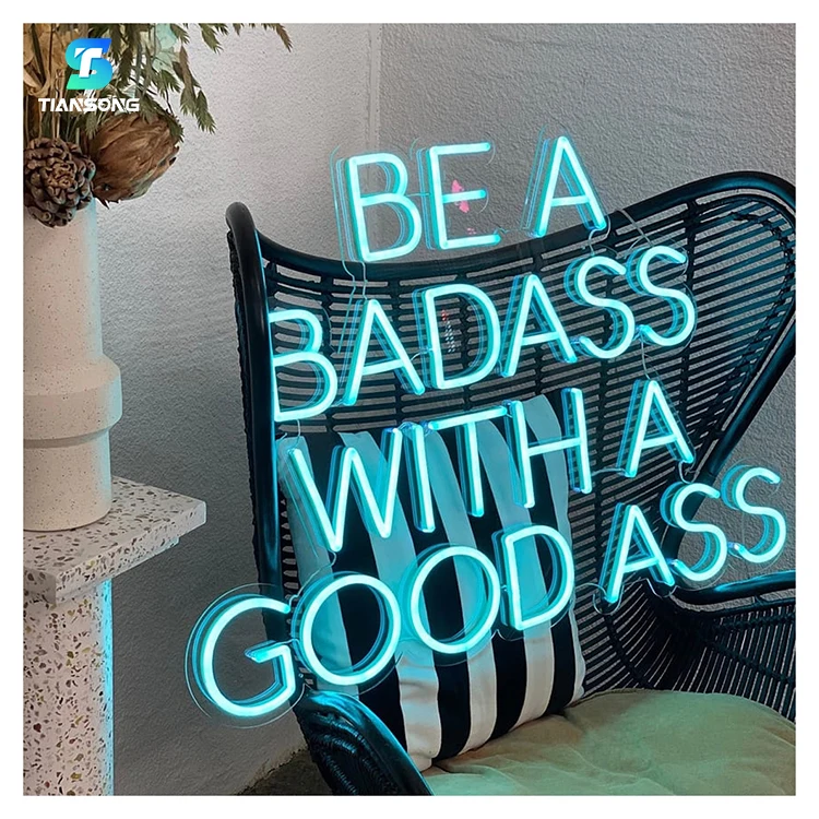Neon Sign Custom Be A Badass With A Good Ass Signs Any Sizes Flex Led Neon Light For Wall Decor