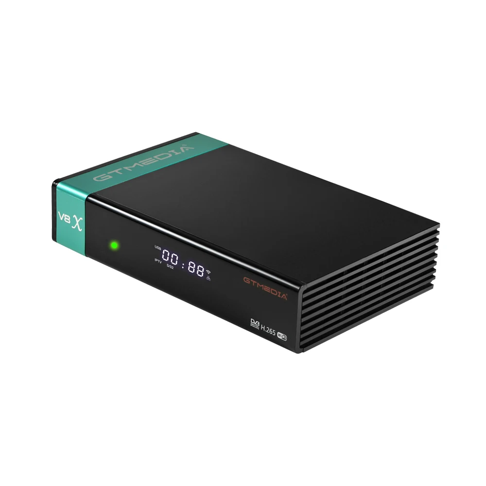 Спутниковый ТВ-приемник GTmedia V8X DVB S2/S2X H.265 встроенный модуль Wi-Fi 2 4 ГГц со слотом для карты