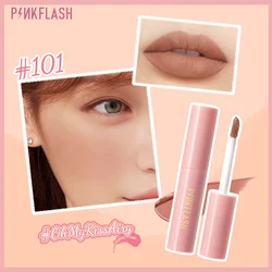 PINKFLASH Matte Lipstick Makeup 16 Color Long Lasting Liquid Lip Stick Nude Lip Tint Make Up Waterproof Lip Gloss Blusher