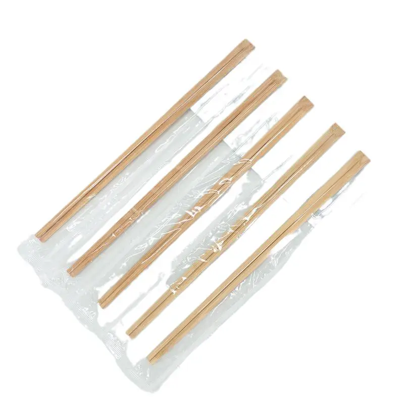 Manufacturers Custom Logo Printed Prices Japanese Ramen Sushi Disposable Twins Bamboo Chopsticks with Custom Sleeve