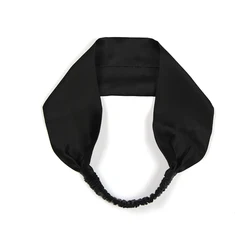 Satin Silk Solid Cross Top Knot Headband Elastic Hair Band Women Girls Scrunchies Hairband Turban Bandanas Hair Accessories New
