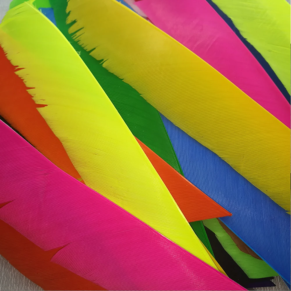 Full length Real Turkey Feather Fletching Arrow Feathers for Archery Hunting and Shooting Arrow Feather DIY