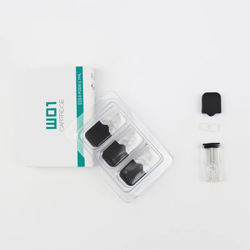 W01 Refillable Pod OVNS Compatible Pod Vape Pen System Cotton Coil Pod