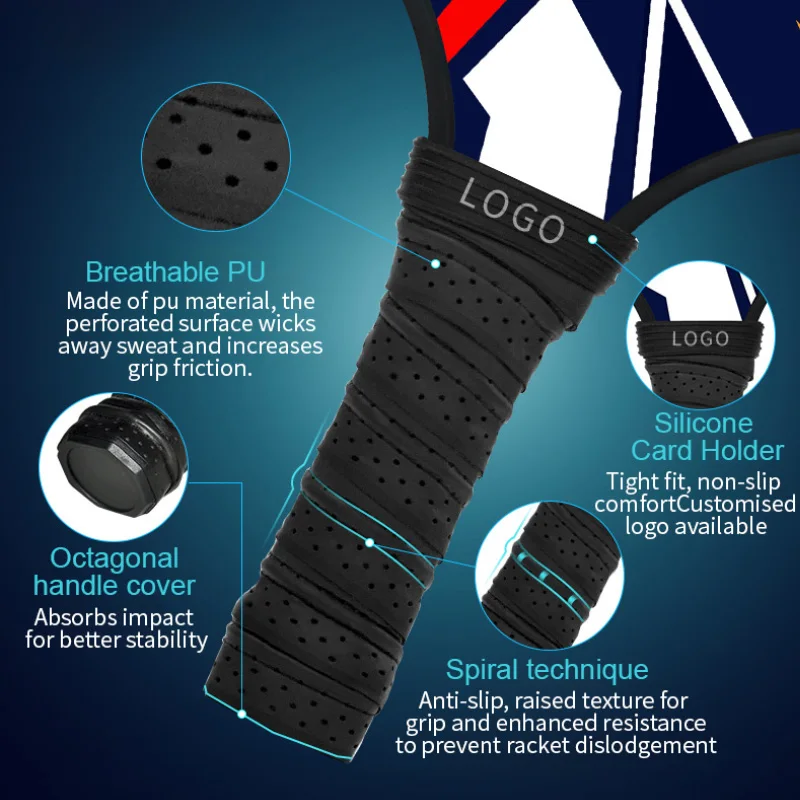 Factory Carbon Fiber Pick Racket PP Racket Pickleball Paddle Tennis Sports Ball Sports Children Game Glass fibre Squash Rackets