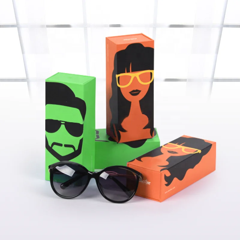 Factory custom cheap price luxury sunglasses box sunglasses case paper box sunglasses cardboard box with logo