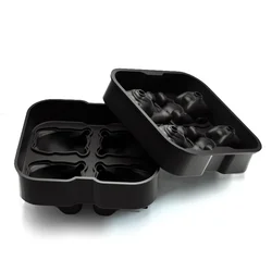 Новое поступление смешная форма лоток для льда BHD силиконовая Сфера лицо собаки объемный большой куб