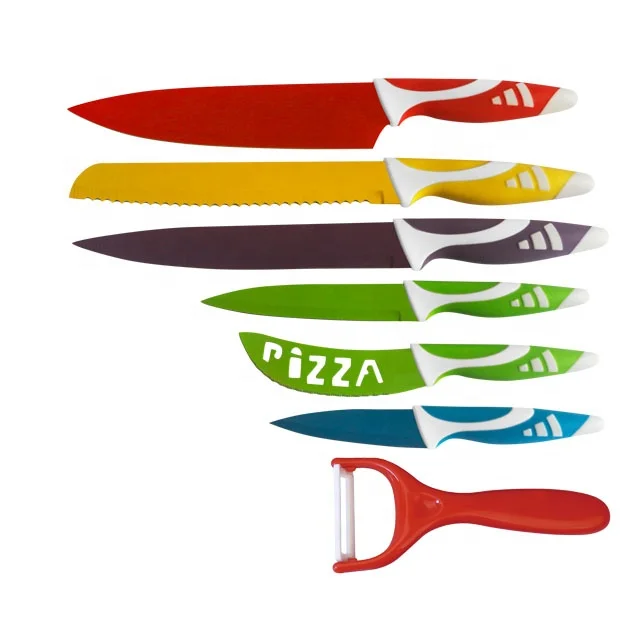 Fancy gift box packed swiss line non stick the kitchen knife