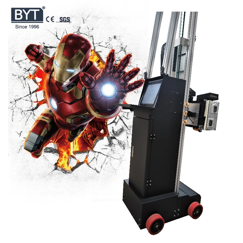 BYTCNC New product machine printing l130 uv painting machine price 3d automatic vertical wall printer print on wall