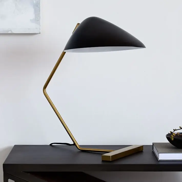 Post-Modern Luxury Black Table Lamp with New Design Electric Power Supply for Living Bedroom or Study Room Decor