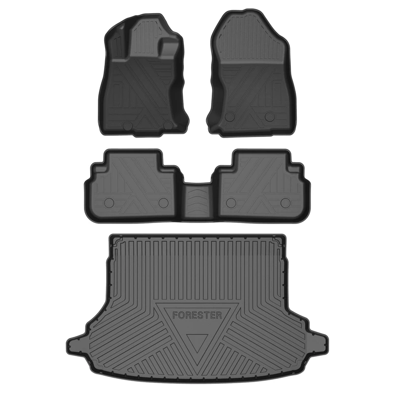 TPE TPO custom 3d car floor mat waterproof luxury car mats Forester