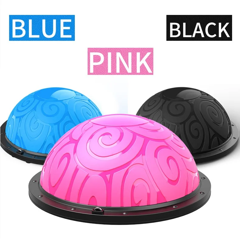 Hot Sale 58cm Pilates Half Balance Ball For Core Muscle Training Home Fitness