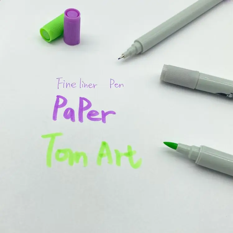 Factory customized watercolor pen dual tips fineliner pen colored marker 2023 new design