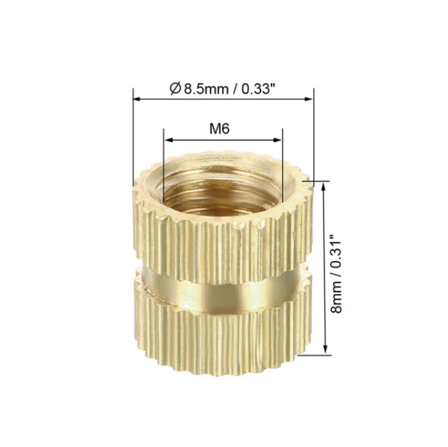 Factory Wholesale High Quality Brass Knurled Nuts