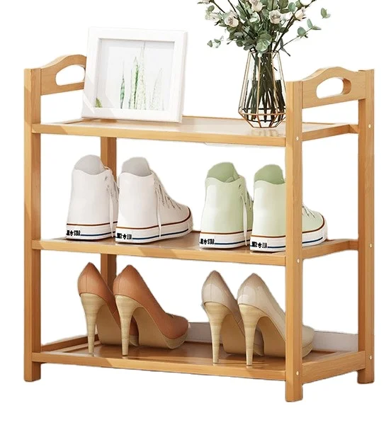 
Eco-friendly Bamboo Display Racks for Shoes 3tiers 