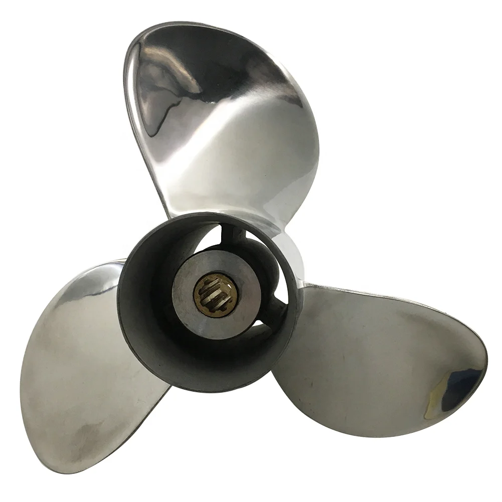 9 1/4X12 sea  underwater engine STAINLESS STEEL boat Marine  OUTBOARD PROPeLLER FIT FOR  HONDA Engine 9.9-15HP