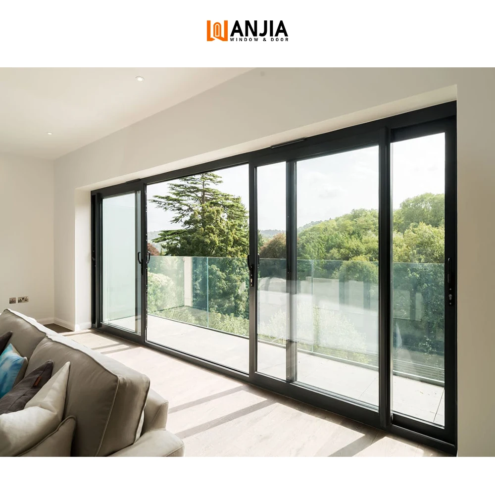 Luxury Villa Smart Electric Sliding Door Heavy Duty Thermal Break Lift Sliding Glass Door Automatic Aluminum Door