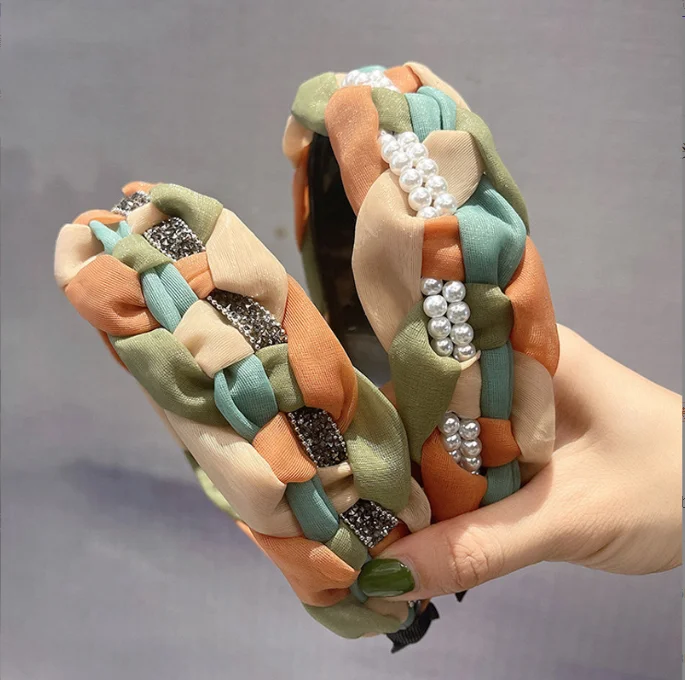 Design Organza Jewel Dreamlike Hair Hoop for Girls Designer Headbands Fashion Accessories