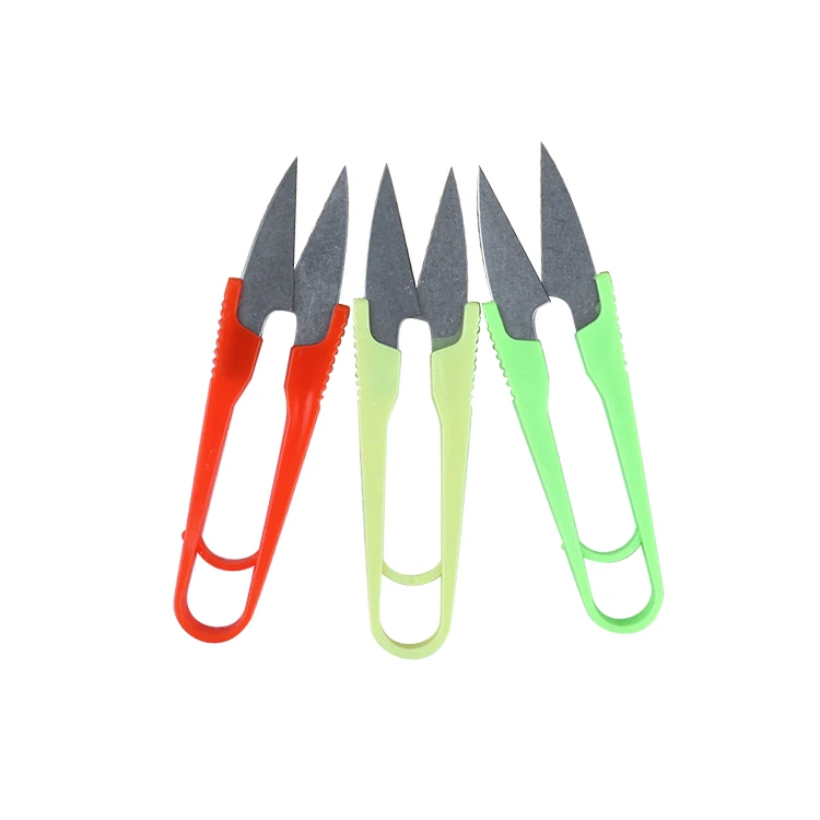 Plastic Handle Rainbow Scissors Sharp Mini Tailors Scissors Household