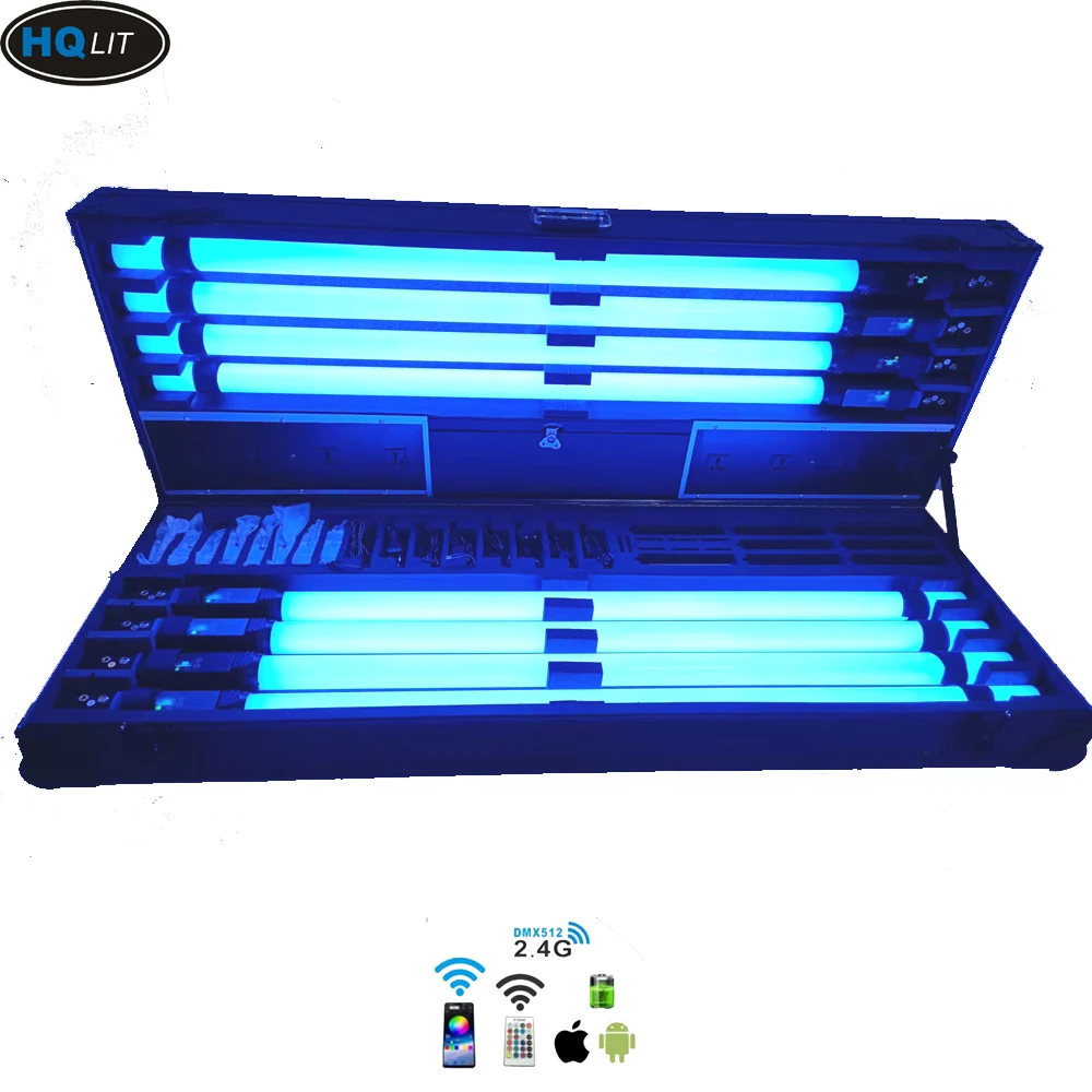 Titan IP65 Wireless LED Battery PIXEL Light RGBWA Wireless 360 Tube DMX&IR Remote&App control