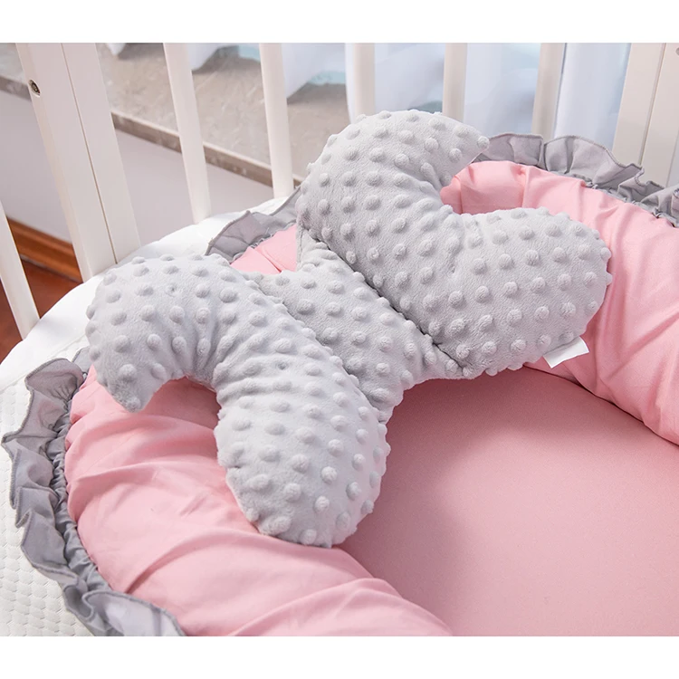 Snoozzz Розовый Портативный детский шезлонг люлька для малышей детская кроватка детское