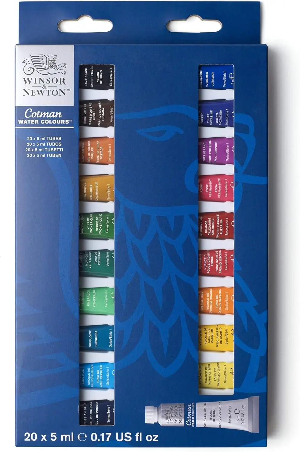 Набор акварельных красок Winsor & Newton Cotman 20 видов цветов 5 мл (0 17 унции) тюбиков для акварельной живописи художника